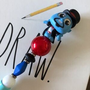 Disney Doorables: Aladdin: Genie handmade beaded pen